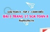 Bài 1 trang 17 Toán 8 Tập 2 Cánh Diều